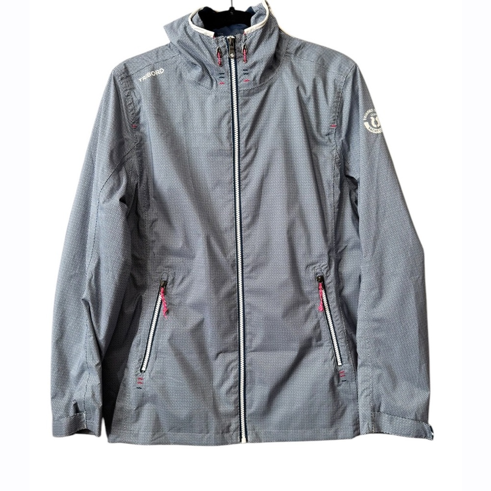 TRIBORD‎ Yacht Club Sailing Women’s Raincoastal Waterproof Jacket Medium Blue